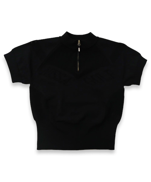 林菜乃子プロ着用】【レディース】ホールガーメントハーフZIPモック