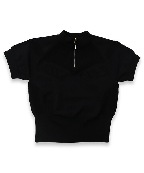 【林菜乃子プロ着用】【レディース】ホールガーメントハーフＺＩＰモックネック