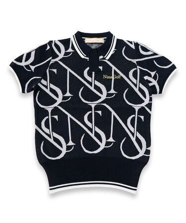 【レディース】モノグラムニットポロ