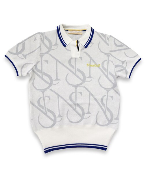 【レディース】モノグラムニットポロ