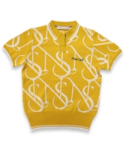 【レディース】モノグラムニットポロ