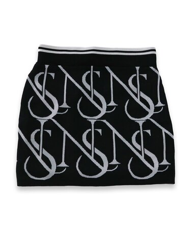 【レディース】モノグラムニットスカート