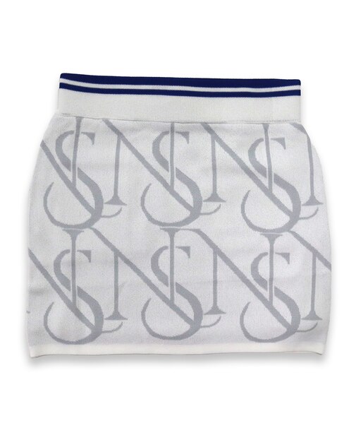 【レディース】モノグラムニットスカート