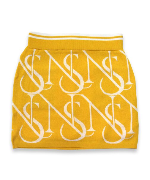 【レディース】モノグラムニットスカート