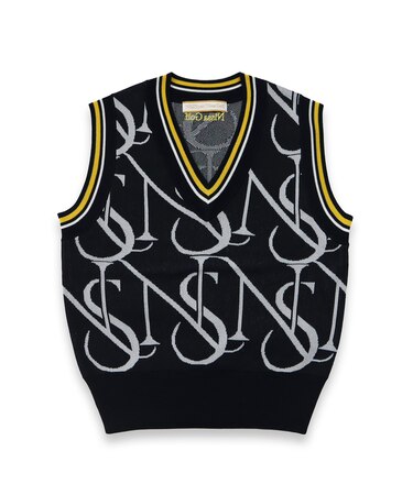 【林菜乃子プロ着用】【レディース】モノグラムニットベスト
