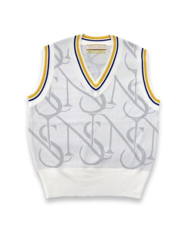 【林菜乃子プロ着用】【レディース】モノグラムニットベスト