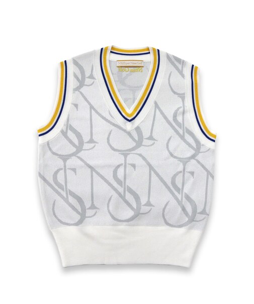 【林菜乃子プロ着用】【レディース】モノグラムニットベスト