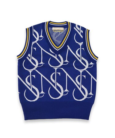 【林菜乃子プロ着用】【レディース】モノグラムニットベスト