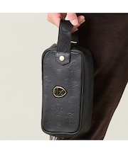 【本革使用】エンボス加工クラッチバッグ