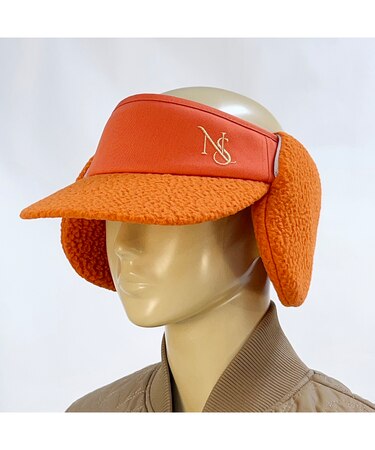 【取り外し可能】イヤーマフ付きボアフリースバイザー