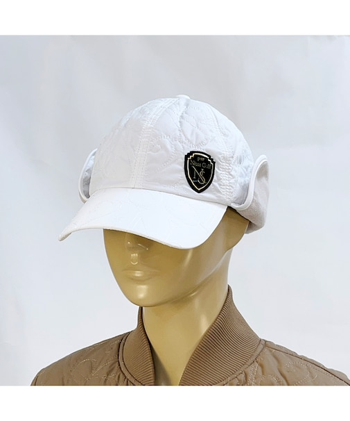 ロゴキルティングフライングキャップ