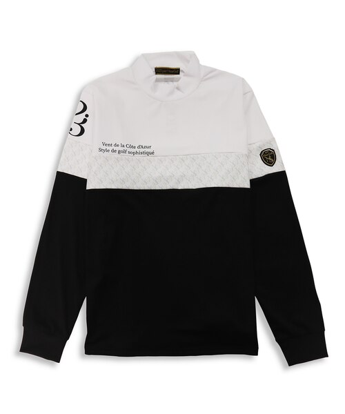 メンズ】プリント切り替えモックネック｜ニッサゴルフの通販｜&mall