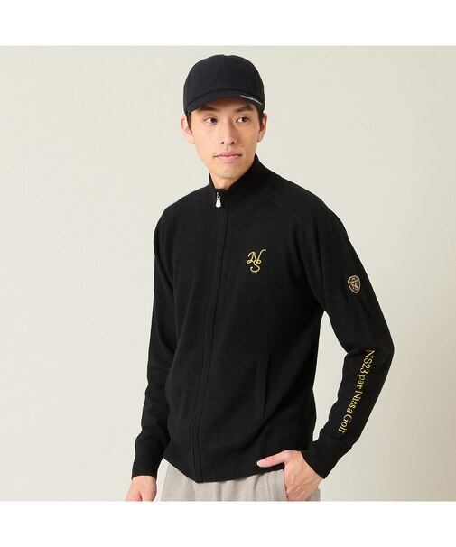 【メンズ】オリジナルロゴカシミヤブルゾン