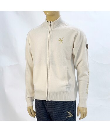 【メンズ】オリジナルロゴカシミヤブルゾン