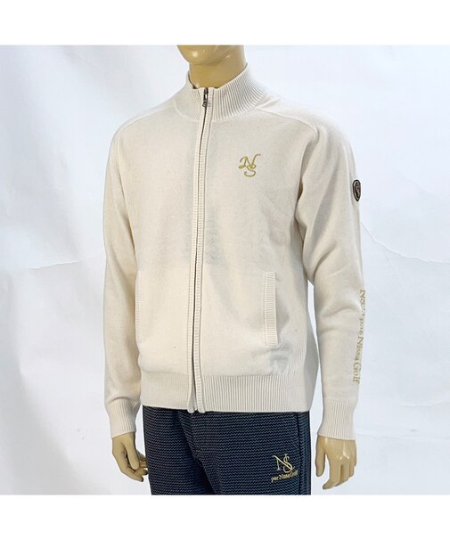 【メンズ】オリジナルロゴカシミヤブルゾン