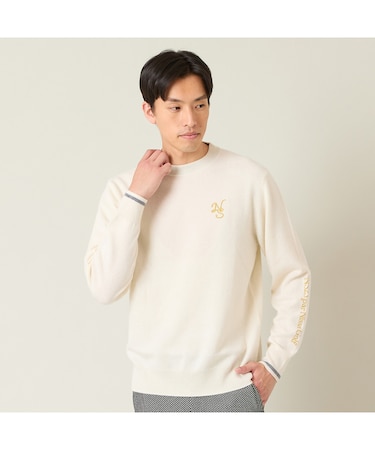 【メンズ】ベーシックカラーカシミヤニットセーター