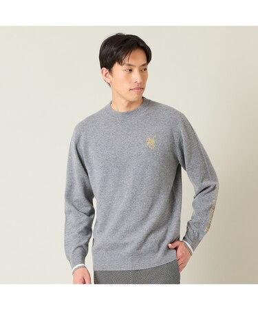 【メンズ】ベーシックカラーカシミヤニットセーター