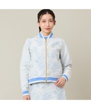 【Women's】【セットアップ可】ミモザジャカードブルゾン