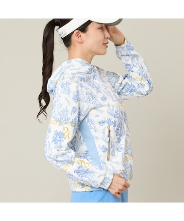 【Women's】【接触冷感/UVカット/吸水速乾】ミモザフーディー