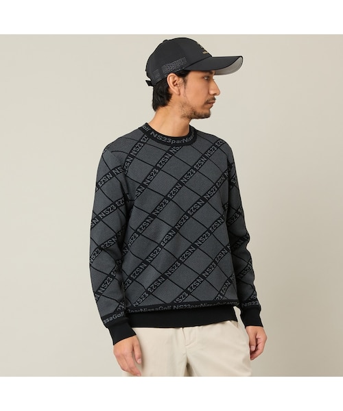 Men's】ロゴジャカードニット｜ニッサゴルフの通販｜&mall（アンド