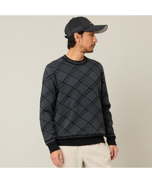 【Men's】ロゴジャカードニット