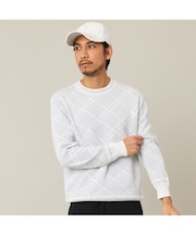 【Men's】ロゴジャカードニット