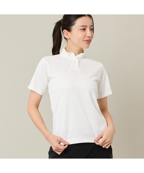【Women's】ジャカードモックネック