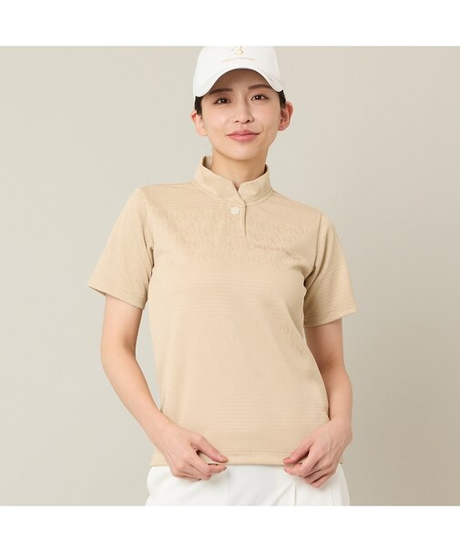 【Women's】ジャカードモックネック