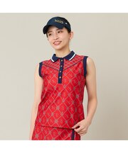 【Women's】【セットアップ可】マリーンプリントノースリーブ