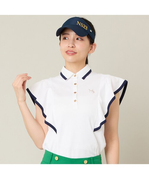 【Women's】【吸水速乾】ラッフルスリーブプルオーバー