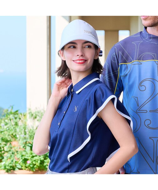 【Women's】【吸水速乾】ラッフルスリーブプルオーバー