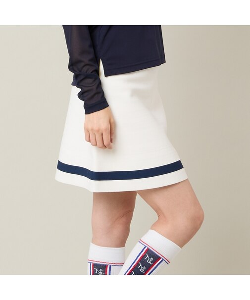 【Women's】【セットアップ可】ニットフレアスカート