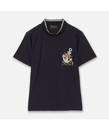 【Men's】マリンモチーフモックネック
