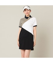 【Women's】【吸水速乾】マリーンフラッグポロワンピース
