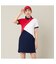 【Women's】【吸水速乾】マリーンフラッグポロワンピース