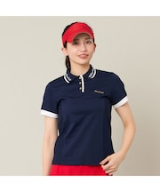【Women's】ロゴ襟アクティブポロシャツ