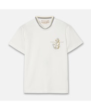 【Women's】マリンプリントモックネック
