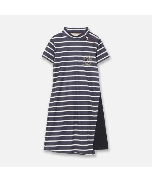 Women's】【吸水速乾】ボーダーワンピース｜ニッサゴルフの通販｜&mall