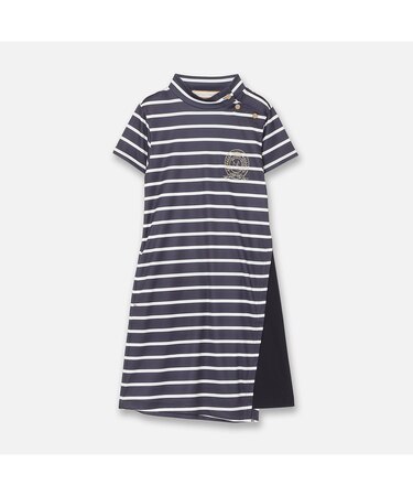 【Women's】【吸水速乾】ボーダーワンピース