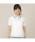 【Women's／吸水速乾／UVカット／接触冷感】ロゴ編み半袖ポロシャツ