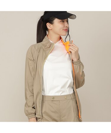 【Women's/接触冷感/撥水性/セットアップ対応】軽量ストレッチブルゾン