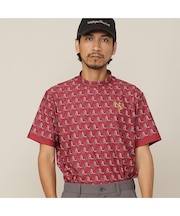 【Men's】モノグラムプリント半袖モックネック