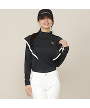 【Women's】フリルモックネック