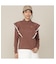 【Women's】フリルモックネック