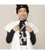 【Women's】ロゴプリントモックネック