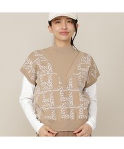 【Women's】モノグラムロゴJQニットベスト