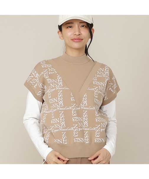 【Women's】モノグラムロゴJQニットベスト