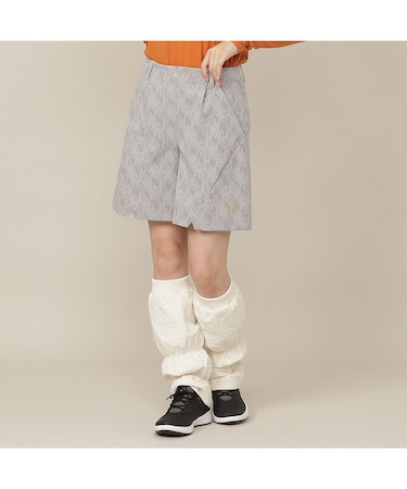 【Women's】モノグラムプリントキュロット