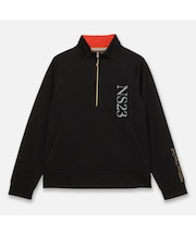 【Men's】ジャカード　ハーフZIPモック