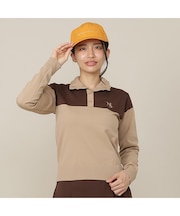 【Women's】カラーブロックニットPO